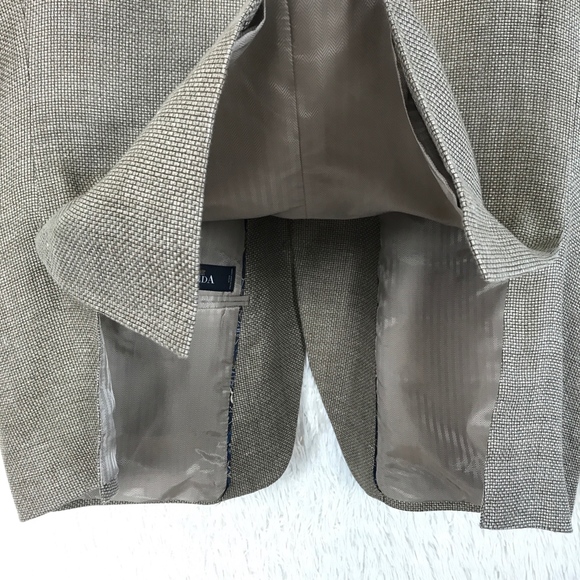 SOLDLinen Wool Sport Coat Beige Reda Joseph Abboud - Picture 6 of 8